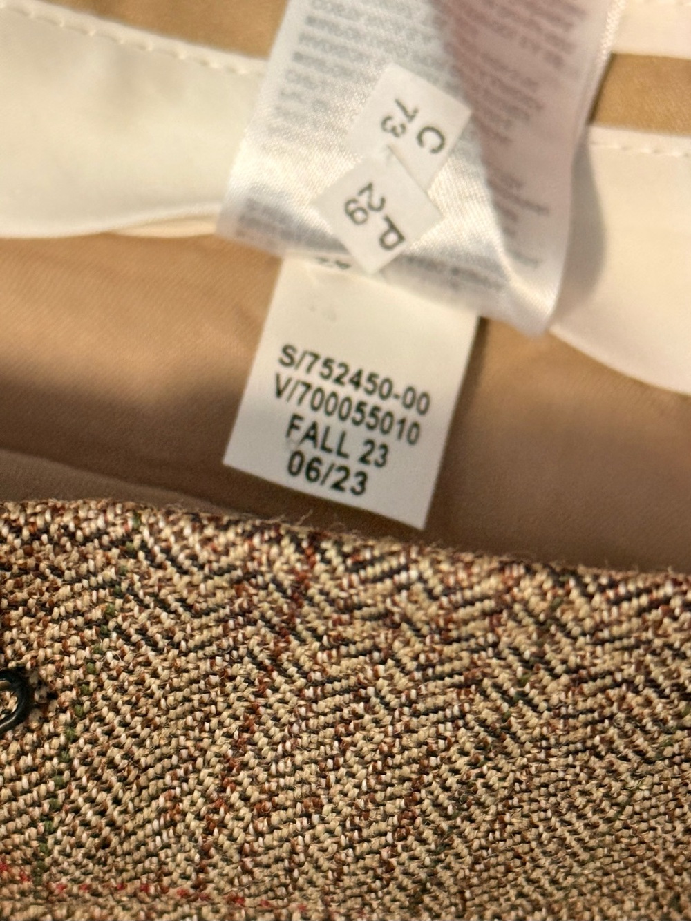 NWT LIDO SCULPTED ITALIAN WOOL BLAZER | DOWNTOWN PLAID | SIZE 10 - Picture 8 of 10